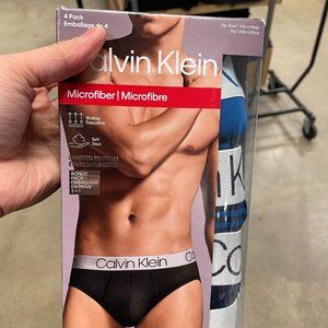 Calvin Klein Microfibre Stretch 4-Pack Hip Brief Limited Edition L